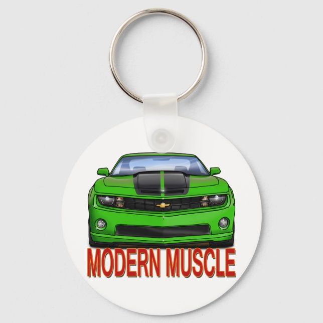 GREEN_FRONT_CAMARO.png Schlüsselanhänger (Vorderseite)