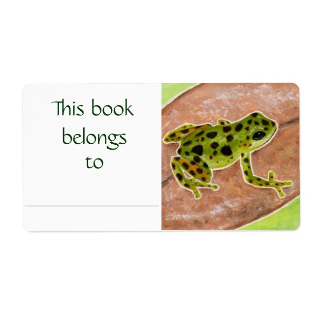 Green Frosch-Buchschild (Vorne)