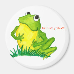 Green Frosch Round Magnet