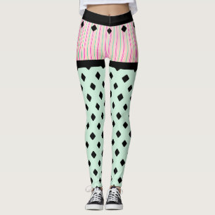Green Fun Trendy Shorts Look Leggings
