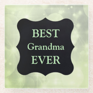 Green funkelnd Best Oma Ever Design Glasuntersetzer