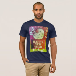 Green Funny Niedlich Little Cartoon Junge Happy Ne T-Shirt