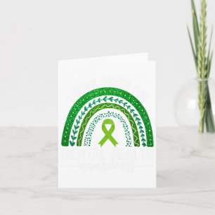Green für Mental Health Awareness Ribbon Rain Karte