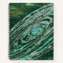 Green Galaxy-Notebook Notizbuch