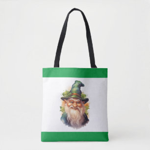 Green Garden Gnome Happy Lächeln 2 Tasche