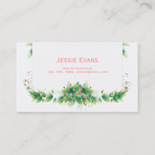 Green Garden Mommy Calling Card Telefonnummerkarte