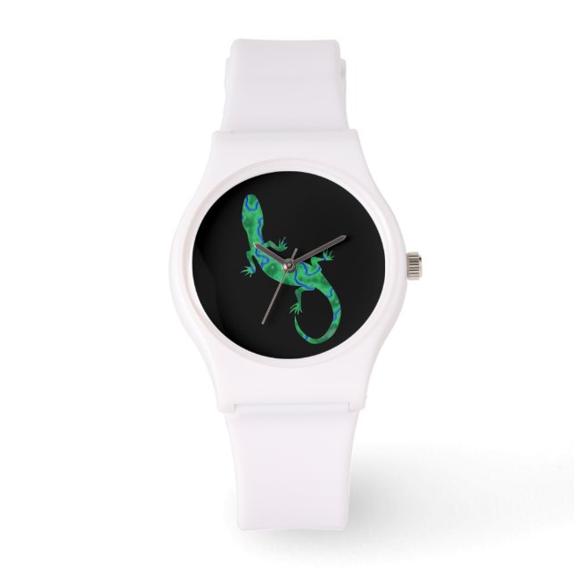 Green Gecko Armbanduhr (Vorderseite)