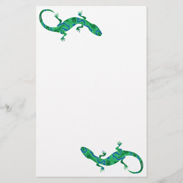 Green Gecko Briefpapier (Vorderseite)