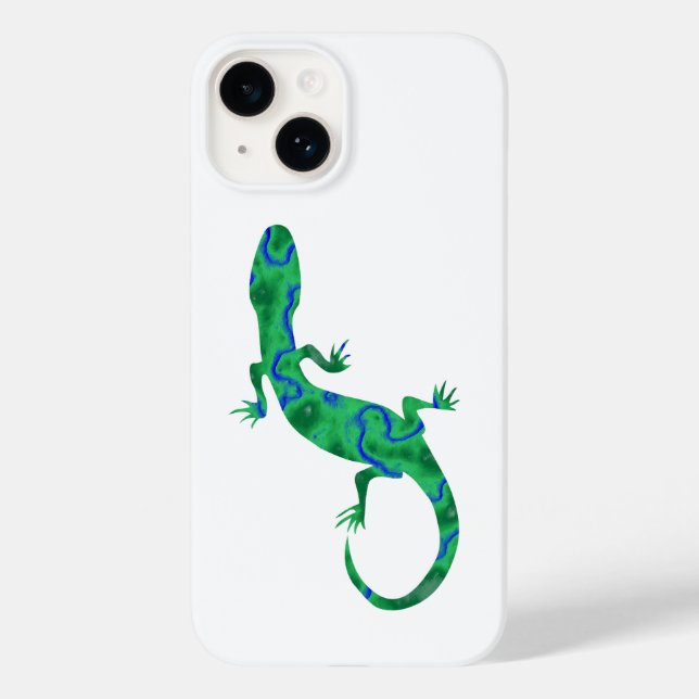 Green Gecko Case-Mate iPhone 14 Hülle (Rückseite)
