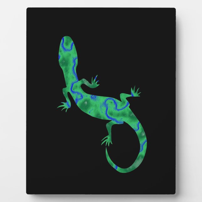 Green Gecko Fotoplatte (Vorderseite)