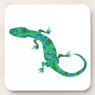 Green Gecko Getränkeuntersetzer