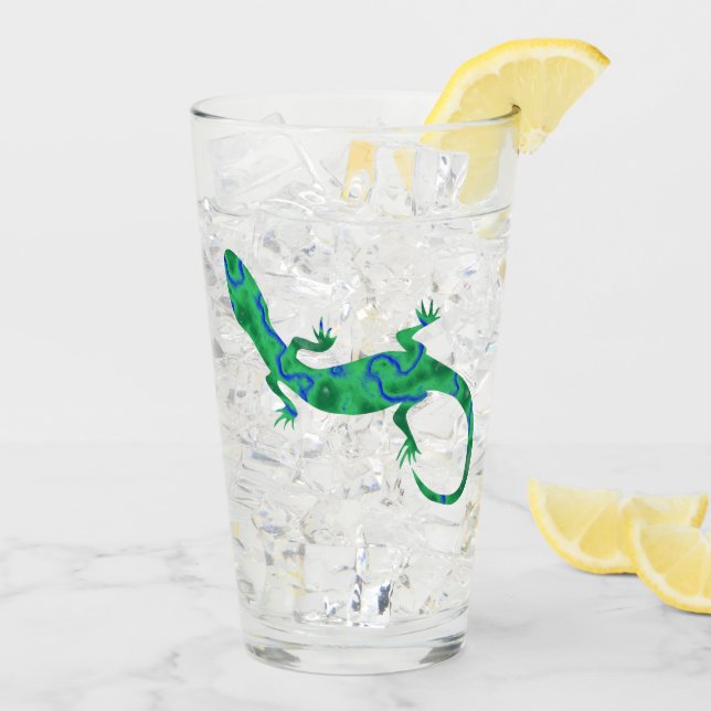 Green Gecko Glas (Rückseite Ice)