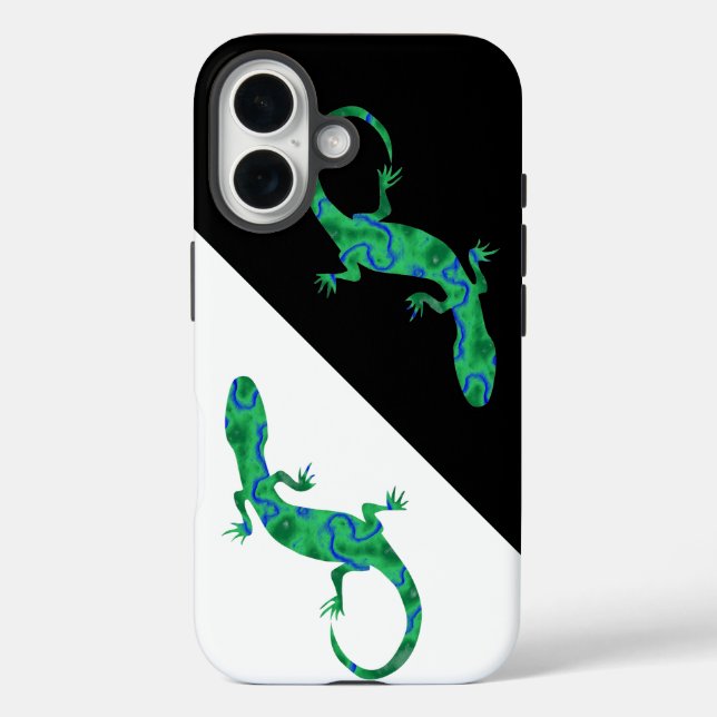 Green Gecko iPhone 16 Hülle (Rückseite)
