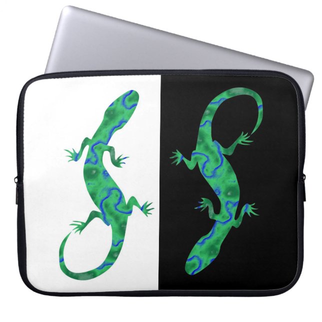 Green Gecko Laptopschutzhülle (Vorderseite)
