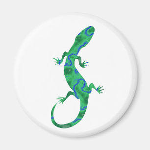 Green Gecko Magnet