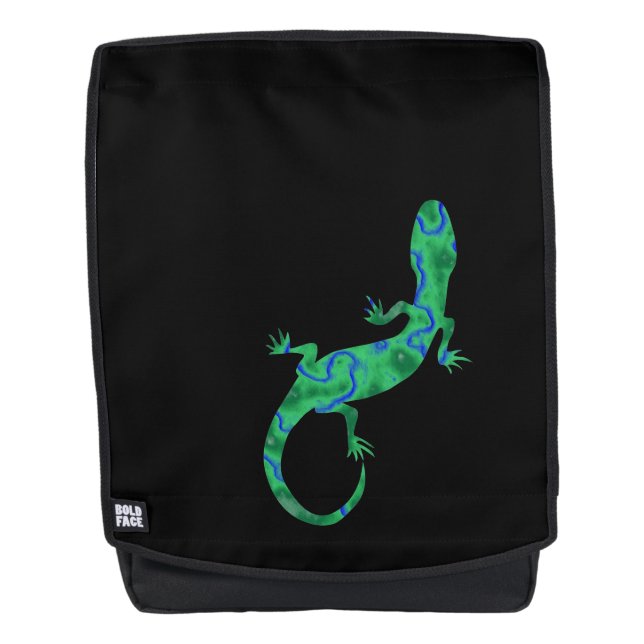 Green Gecko Rucksack (Vorderseite)