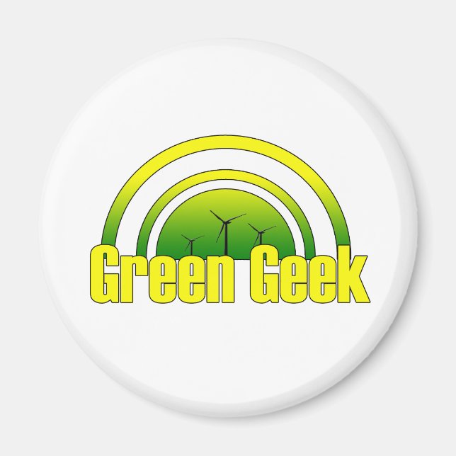 Green Geek - Magnet (Vorne)