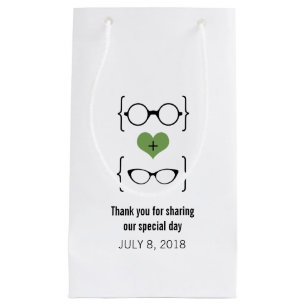 Green Geeky Glasses Geschenktasche Kleine Geschenktüte