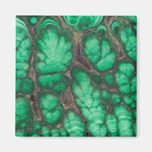 Green Gemustert Malachite Magnet