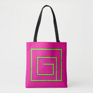 Green Geo Fuchsia Tasche