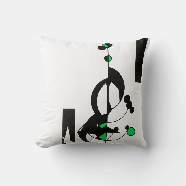 Green Geo Pillow Kissen (Vorderseite)