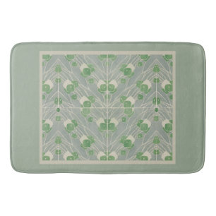 Green Geometric 1915 Hannah Borger Overbeck Badematte