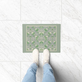 Green Geometric 1915 Hannah Borger Overbeck Fußmatte