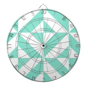 Green Geometric Deko Cube Muster Dartscheibe