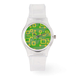 Green Geometric eWatch Armbanduhr