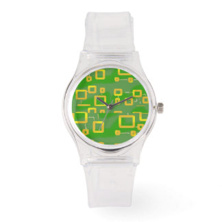 Green Geometric eWatch Armbanduhr