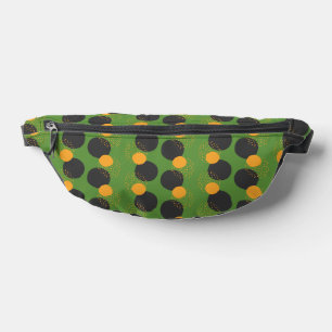 Green Geometric Fanny Pack Bauchtasche