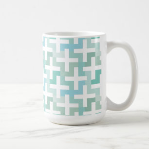 Green Geometric Kaffeetasse