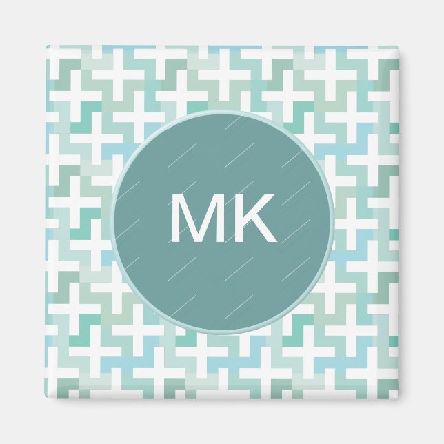 Green Geometric Magnet (Vorne)