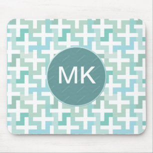 Green Geometric Mousepad
