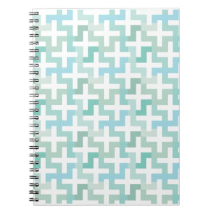 Green Geometric Notizblock