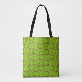 Green Geometric Pattern Tote Bag Tasche