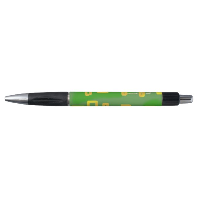 Green Geometric Pen Kugelschreiber (Vorderseite)