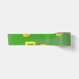 Green Geometric Ribbon Satinband
