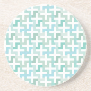 Green Geometric Sandstein Untersetzer
