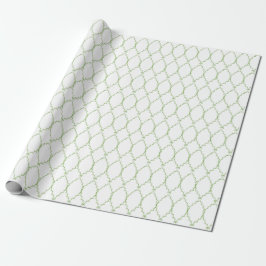Green Geometric Wrapping Paper, Christmas Giftwrap Geschenkpapier