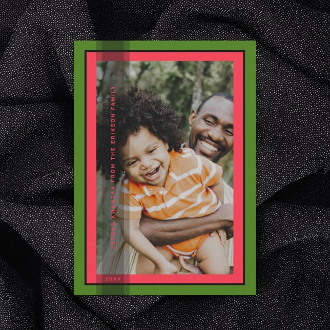 Green Gerahmt Holiday Card Feiertagskarte (Von Creator hochgeladen)