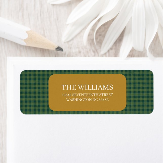 Green Gingham Christmas Mood (Insitu)