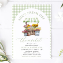 Green Gingham Fresh Off The Market Brautparty