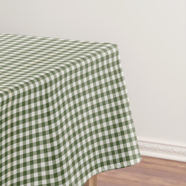 Green Gingham Karo kariertes Design Tableclout Tischdecke (Beispiel)