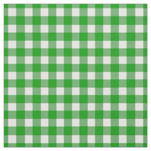 Green Gingham Karo Stoff