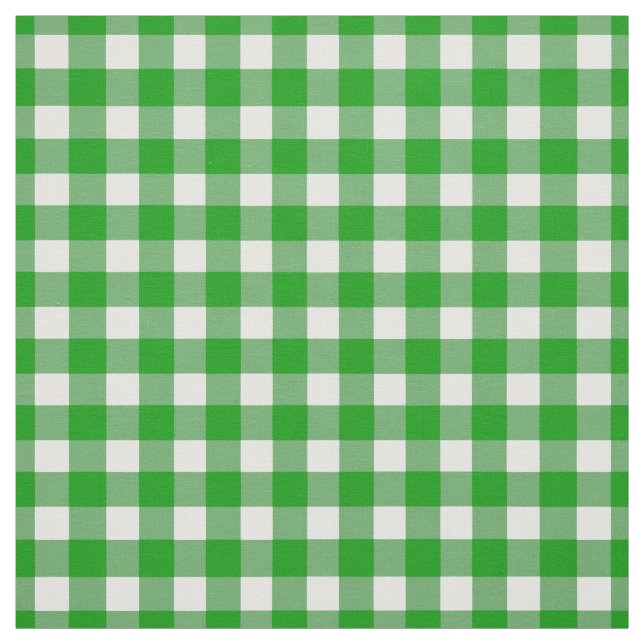 Green Gingham Karo Stoff (Muster)