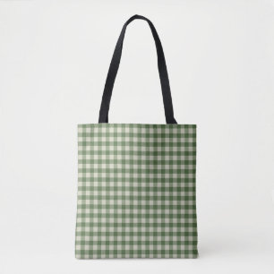 Green Gingham Karo Tasche