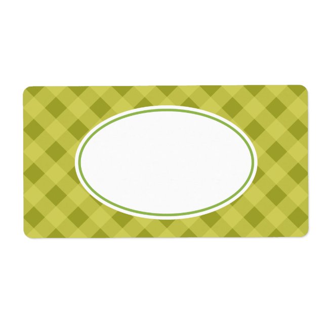 Green Gingham Labels (Vorne)