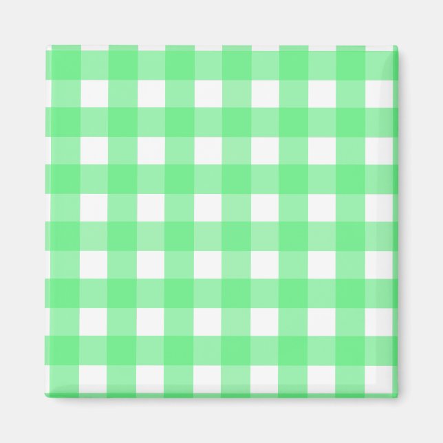 Green Gingham Magnet (Vorne)