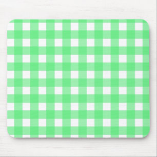 Green Gingham Mousepad